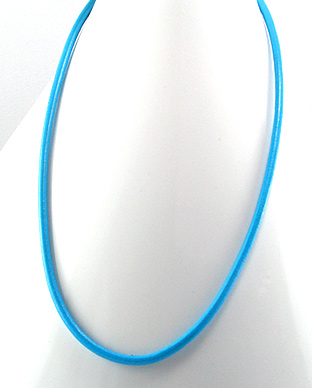 Echtleder Halsband für Anhänger blau